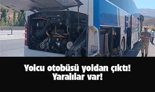 Yolcu otobüsü yoldan çıktı! Kazada, 1'i çocuk 5 kişi yaralandı