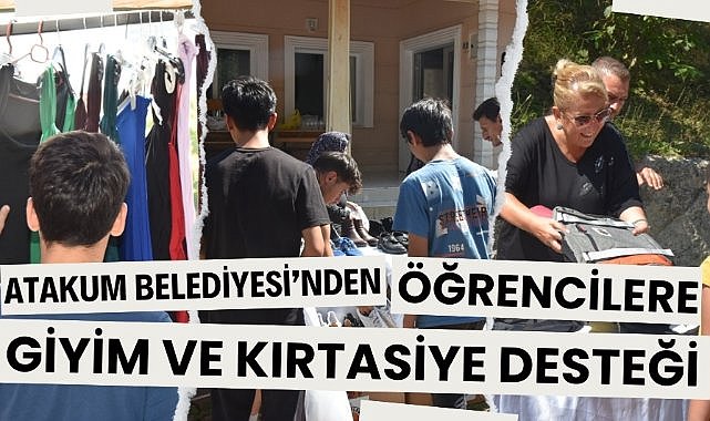 Atakum Belediyesi'nden öğrencilere giyim ve kırtasiye desteği