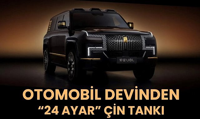 BYD'den Çin tankı! 24 ayar altından amblemi var