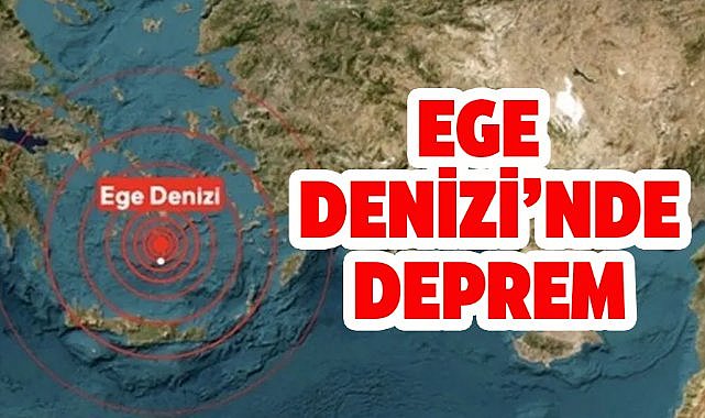 Ege Denizi'nde 5.1 büyüklüğünde deprem