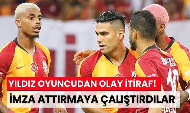 Falcao'dan olay itiraf! Dünya devi peçeteye imza attırıyormuş