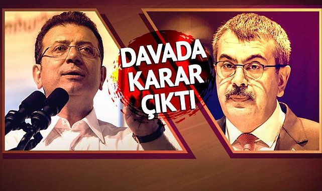İmamoğlu kazandı, Bakan Tekin kaybetti! Davada karar çıktı: Manevi tazminat ödeyecek