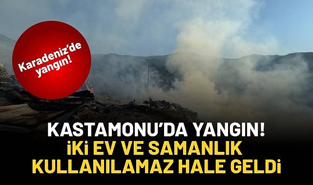 Kastamonu'daki yangında iki ev ve iki samanlık kullanılamaz hale geldi
