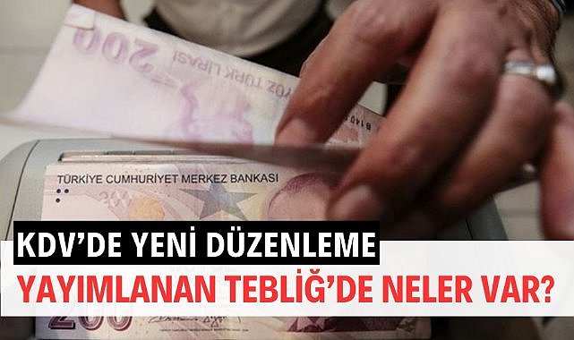 KDV'ye yeni düzenleme