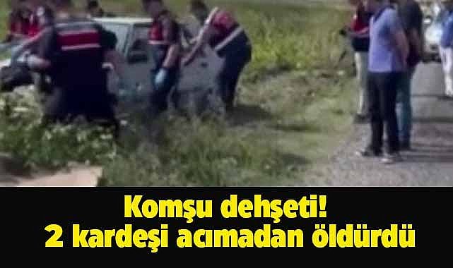 Komşu dehşeti! 2 kardeşi acımadan öldürdü