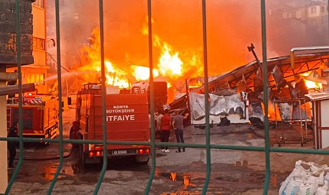Korkutan anlar! Silah fabrikasında yangın çıktı