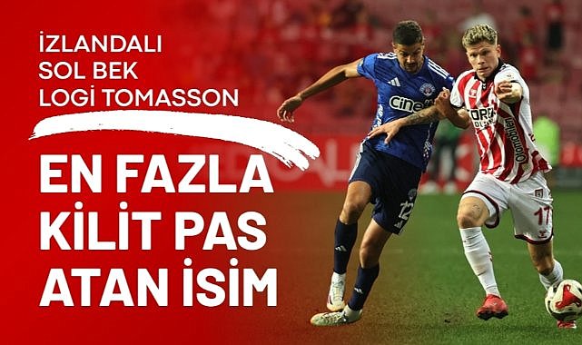 Logi Tomasson en fazla kilit pas ve isabetli orta açan isim oldu
