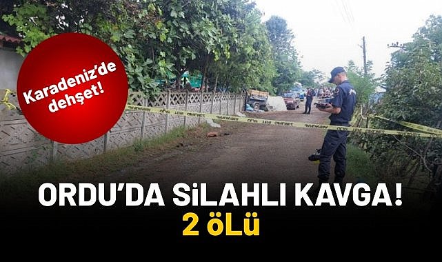 Ordu'da silahlı kavga! 2 ölü