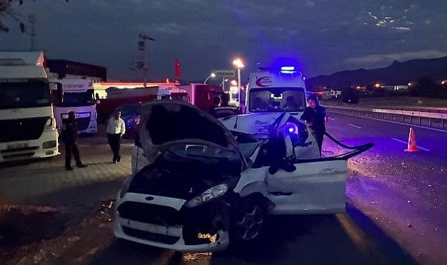 Otomobil tıra arkadan çarptı. Kazada 1 kişi öldü