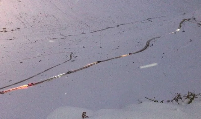 Rize'de Ayder Yaylası ulaşım çalışmaları 'çığ'a takıldı!