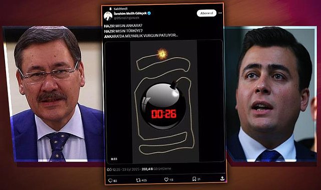 Saatli bomba paylaşımı kafaları karıştırmıştı! Melih Gökçek'i oğlu böyle savundu