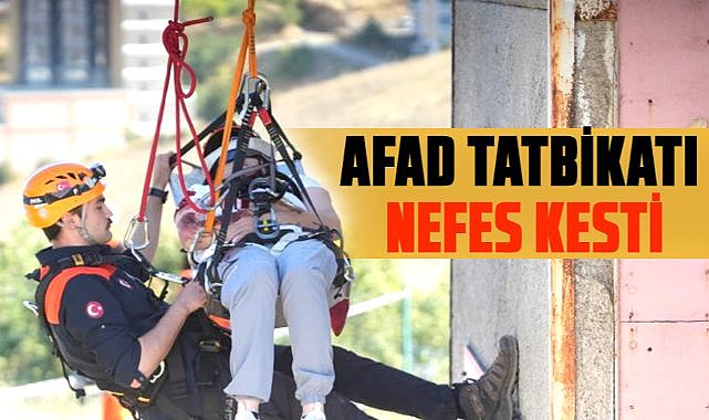 Samsun'da AFAD tatbikatı nefes kesti