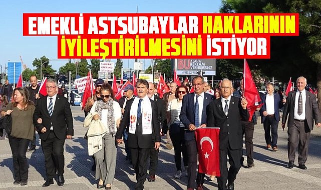 Samsun'da emekli astsubaylar haklarının iyileştirilmesini istiyor