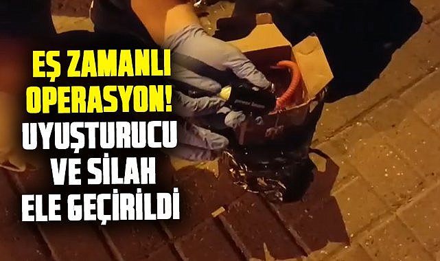 Samsun’da eş zamanlı operasyon! Uyuşturucu ve silah ele geçirildi