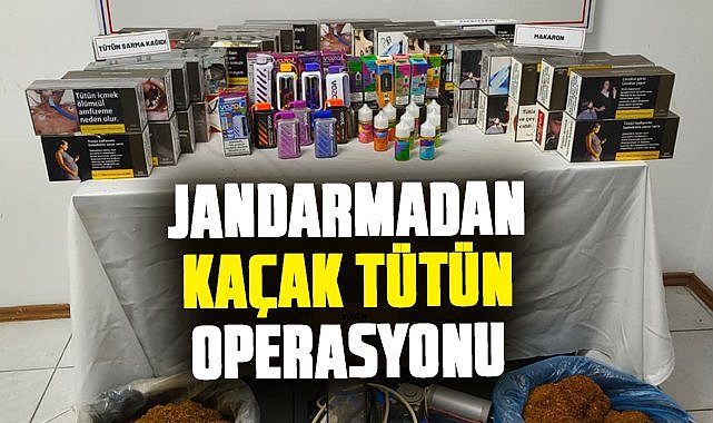 Samsun’da jandarmadan kaçak tütün operasyonu