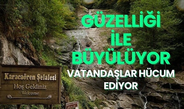 Samsun’da Karacaören Şelalesi turist çekiyor