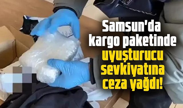 Samsun'da kargo paketinde uyuşturucu sevkiyatına ceza yağdı!