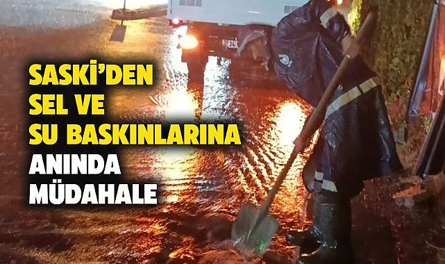 Samsun'da sel ve su baskınları! SASKİ Ekipleri 7/24 sahadaydı