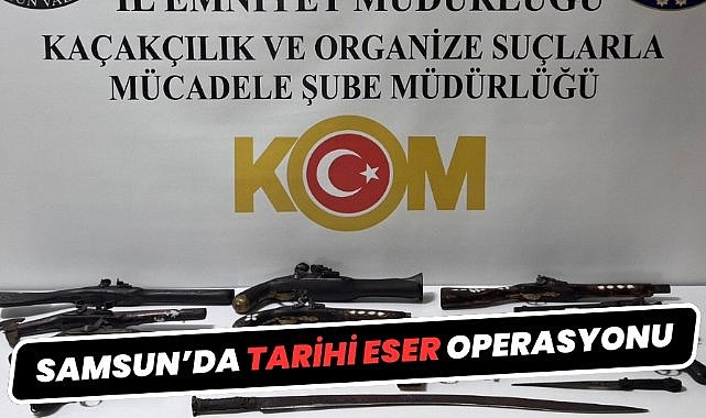 Samsun'da tarihi eser operasyonu