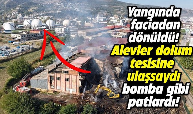 Samsun'daki kereste fabrikası yangınında faciadan dönüldü!