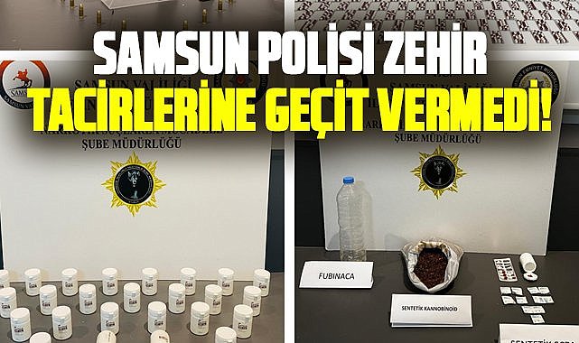 Samsun polisi zehir tacirlerine geçit vermedi! 5 kişi hakkında işlem