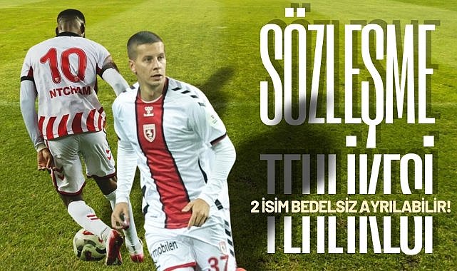 Samsunspor'da Ntcham ve Satka bedelsiz ayrılma ihtimali
