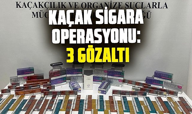 Tekkeköy’de kaçak sigara operasyonu: 3 gözaltı