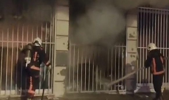 Tekstil atölyesinde yangın