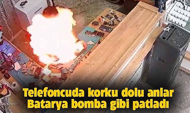 Telefoncuda korku dolu anlar! Telefon bataryası bomba gibi patladı