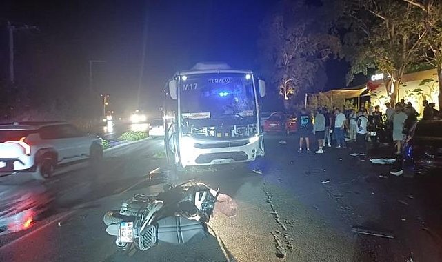 Tur otobüsü karşı şeride geçti