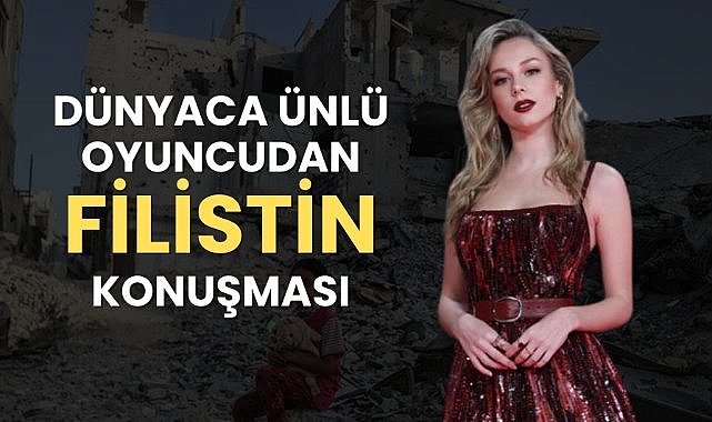 Ünlü oyuncu Ester Exposito, Filistinli çocuklar için eyleme katıldı