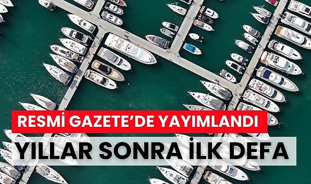 Yat ve teknelere ÖTV geldi