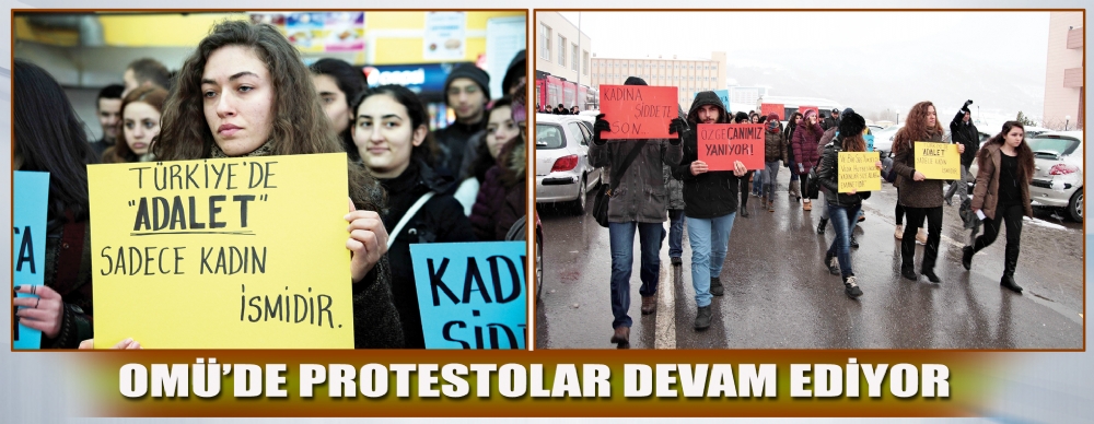Omü’de Özgecan Protestosu