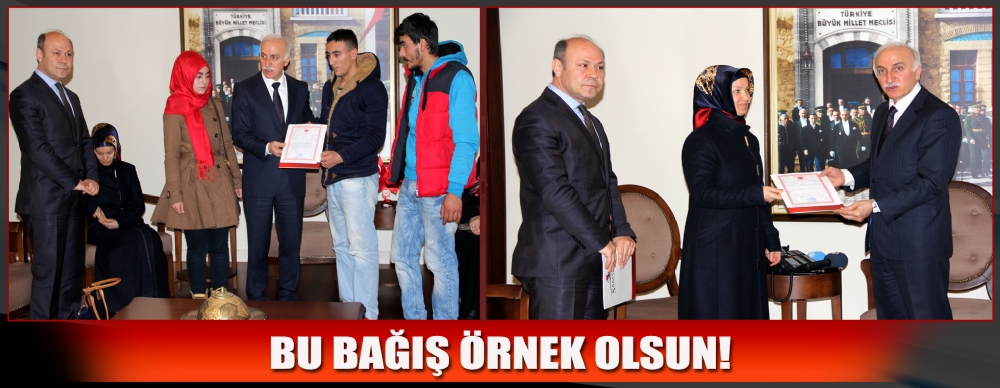 Şehit Ailesi ıle Kazada Yakınlarını Kaybeden Askere Birer Ev Bağışladı