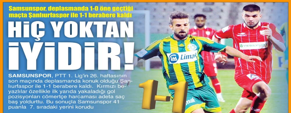 Yenemesek De Yenilmedik 1-1