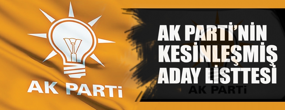 Ak Parti Samsun Kesin Aday Listesi