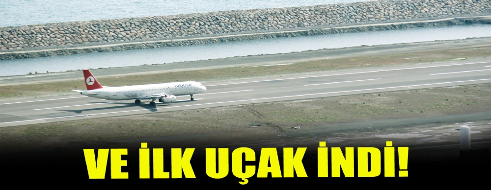 Ve Ordu-giresun Havaalanı’na ılk Uçak ındi!