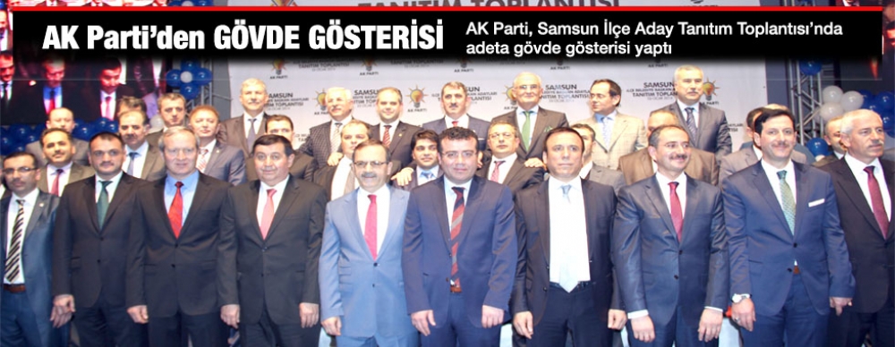 Ak Parti’den Gövde Gösterisi
