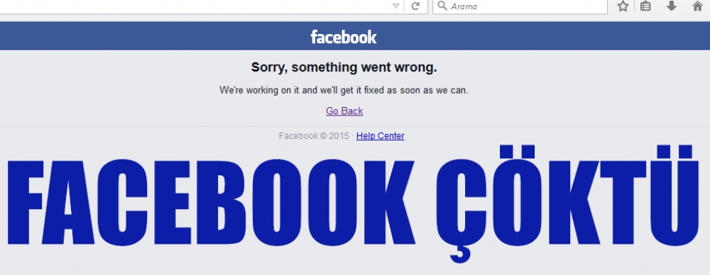 Facebook Çöktü!