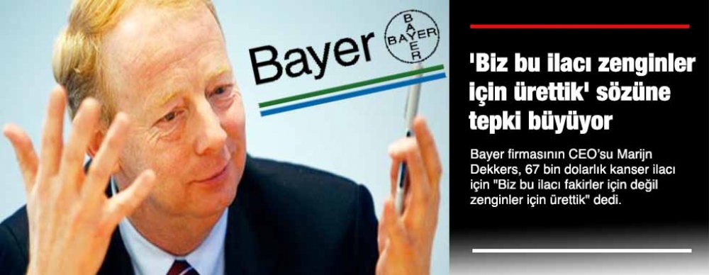 'biz Bu ılacı Zenginler ıçin Ürettik' Sözüne Tepki Büyüyor