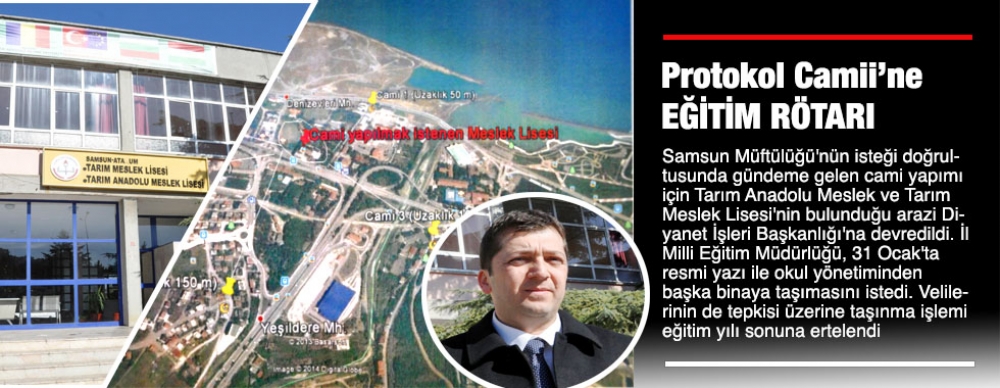 Protokol Camii’ne Eğitim Rötarı