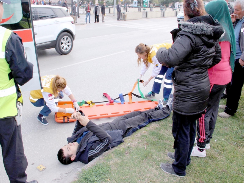 Samsun'da Trafik Kazası: 1 Yaralı