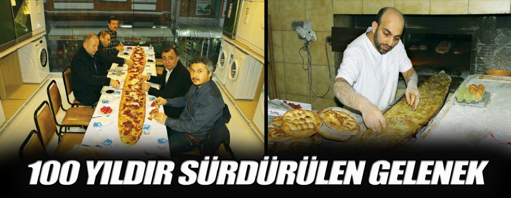 Samsunlu Esnafların 1 Asırlık 5.50 Metrelik Pide Geleneği