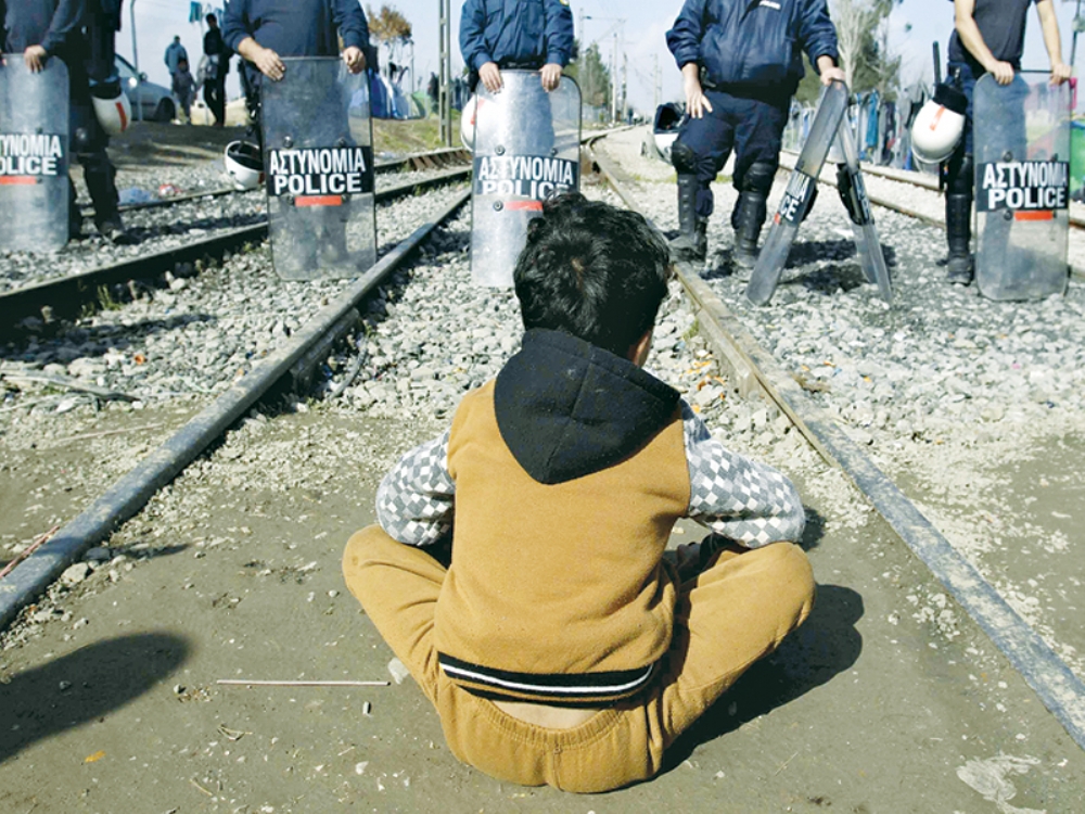 Polis Ve Sığınmacılar Arasında Arbede