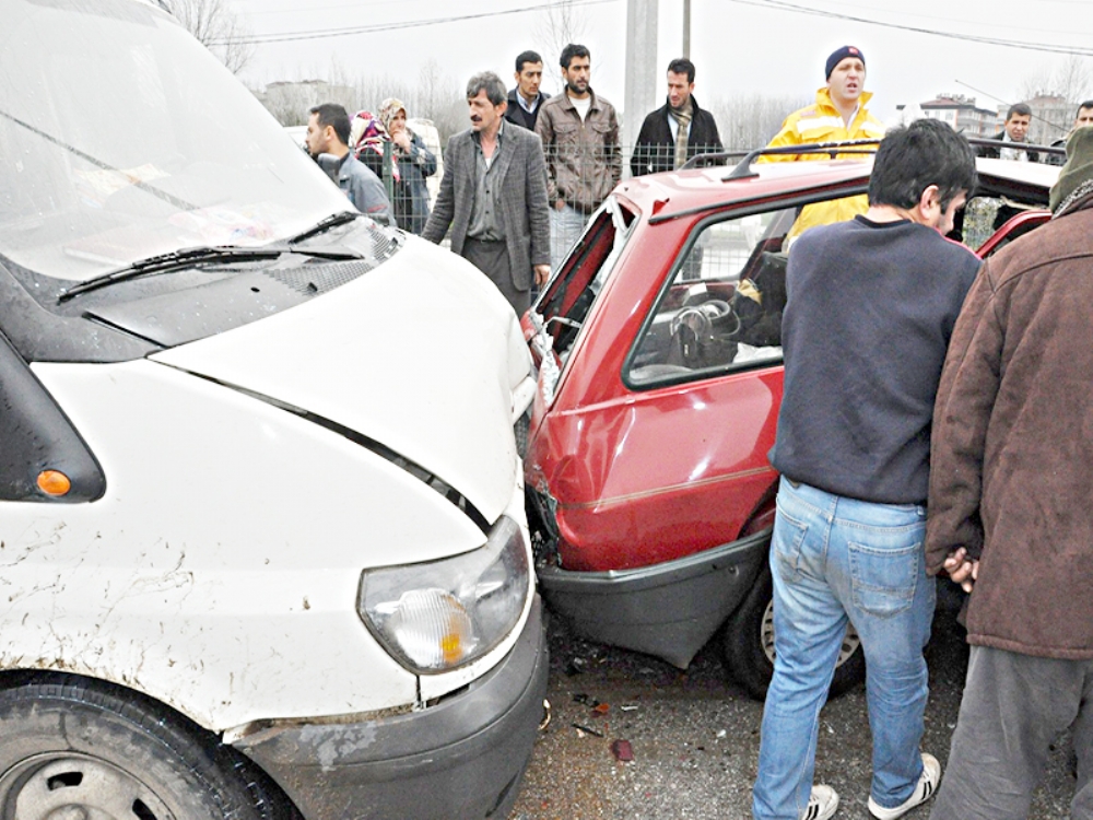 Çarşamba'da Zincirleme Kaza