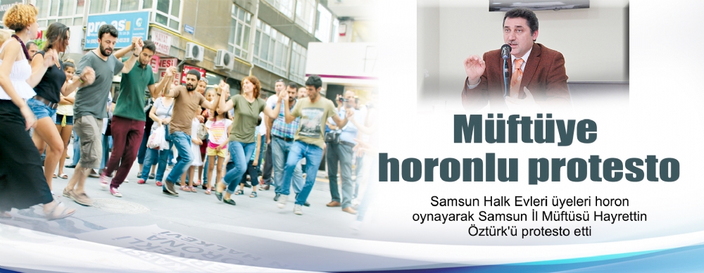 Müftüye Horonlu Protesto