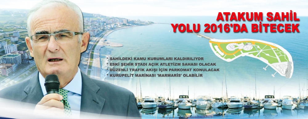 Atakum Sahil Yolu 2016'da Bitecek