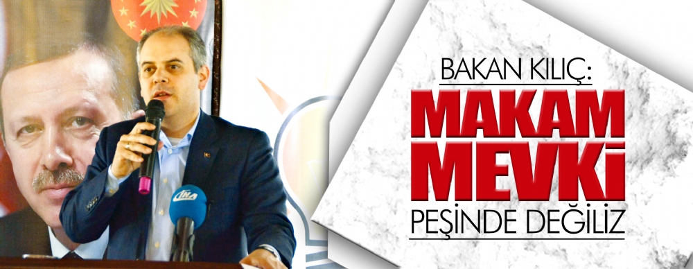 Makam Mevki Peşinde Değiliz