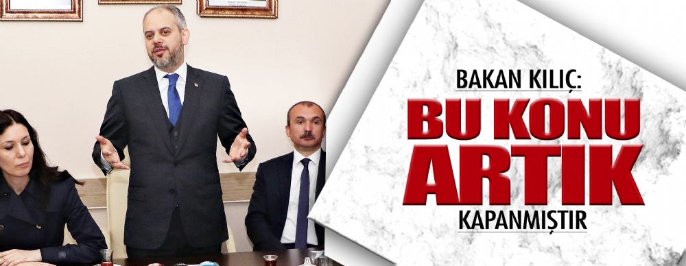 Kılıç, Ysk Tartışmalarına Tepki Gösterdi: Bu Konu Artık Kapanmıştır