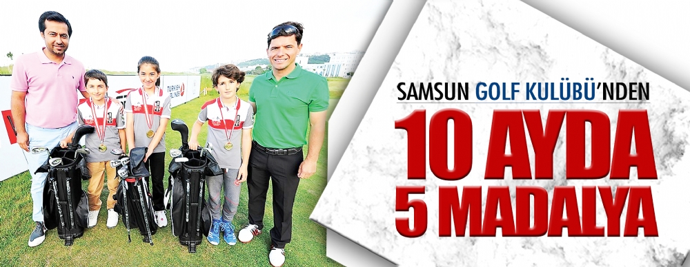 Samsun Golf Kulübü’nden  10 Ayda 5 Altın Madalya